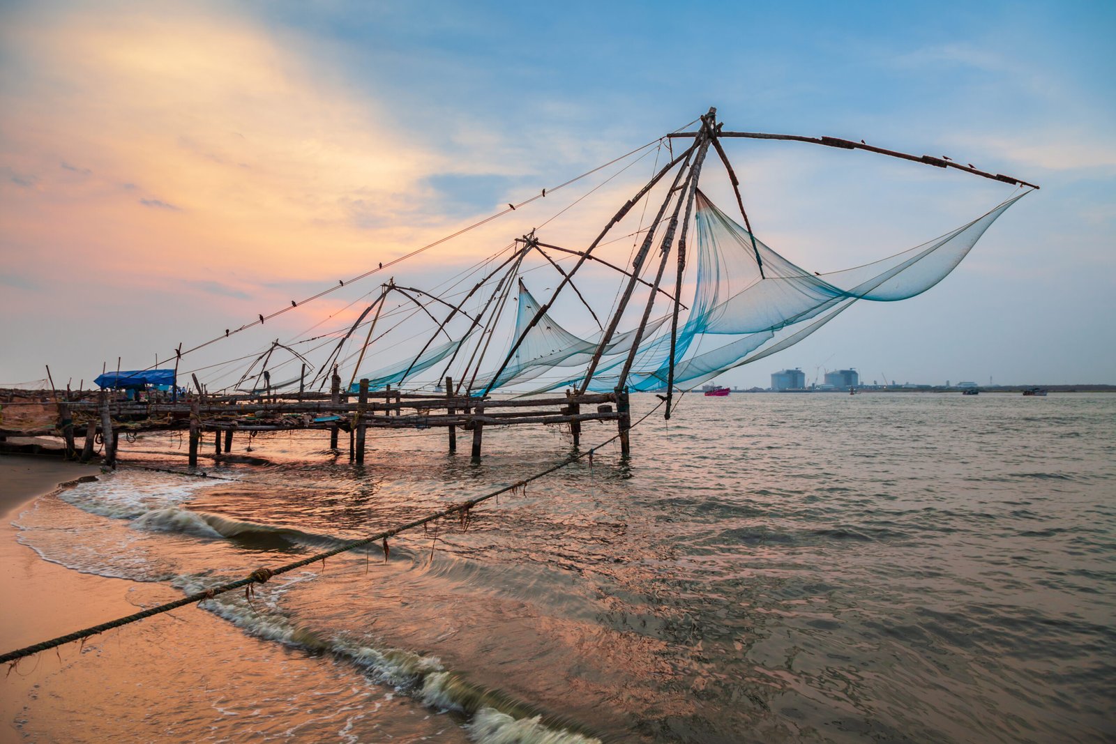 Chineese fishing nets in cochin
